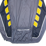 CRANE Cycling Mens Jersey Grey Long Sleeve 1/4 Zip M