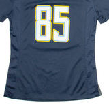 NIKE Chargers 85 Gates Mens Football Shirt Jersey Blue USA V-Neck S
