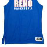 ADIDAS Reno Basketball Mens Vest Blue Sleeveless USA L