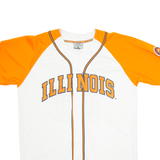 COLLEGE EQUIPMENT Illinois Mens Jersey White USA V-Neck XL