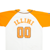 COLLEGE EQUIPMENT Illinois Mens Jersey White USA V-Neck XL