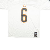 REEBOK Chicago Bears Mens Football Shirt Jersey White USA V-Neck L