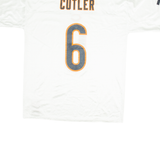 REEBOK Chicago Bears Mens Football Shirt Jersey White USA V-Neck L