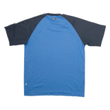 ADIDAS Mens Football Shirt Jersey Blue USA V-Neck M