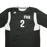 ADIDAS FHS Mens Football Shirt Jersey Black M