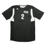 ADIDAS FHS Mens Football Shirt Jersey Black M