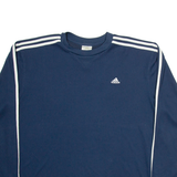ADIDAS Mens T-Shirt Blue Long Sleeve XL