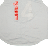 MAJESTIC Fammily 14 Mens Jersey Grey Sleeveless Button Neck XL