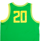 NIKE Fighting Ducks Mens Jersey Green Sleeveless USA V-Neck L