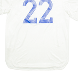 ADIDAS 22 Mens Jersey White V-Neck M