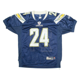 REEBOK 24 Chargers Mens Jersey Blue USA V-Neck L