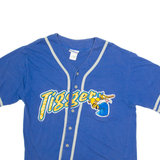 DISNEY Tigers Mens Jersey Blue Button Neck L