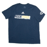 ADIDAS Aggie Pride Mens T-Shirt Blue USA XL