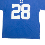 NFL Colts 28 Mens T-Shirt Blue USA L
