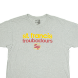 ADIDAS ST Francis Troubadours Mens T-Shirt Grey USA XL