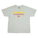 ADIDAS ST Francis Troubadours Mens T-Shirt Grey USA XL