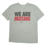 NIKE We Are Mustang Mens T-Shirt Grey USA L