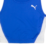 PUMA Cropped Womens T-Shirt Blue Sleeveless M