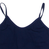 FILA Cropped Womens T-Shirt Blue Sleeveless XS