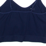 FILA Cropped Womens T-Shirt Blue Sleeveless XS