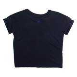 ADIDAS Cropped Womens T-Shirt Blue S