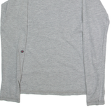 LEE COOPER Womens T-Shirt Grey Long Sleeve S