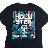 HOLLISTER Womens T-Shirt Black USA XS