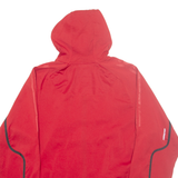 ADIDAS Mens Track Jacket Red Hooded L