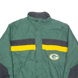 NFL Green Bay Packers Mens Varsity Coat Green Nylon USA 2XL