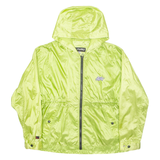 FUBU Womens Rain Jacket Green Nylon Hooded M