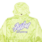 FUBU Womens Rain Jacket Green Nylon Hooded M
