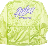 FUBU Womens Rain Jacket Green Nylon Hooded M