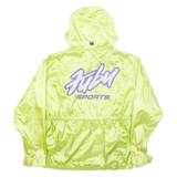 FUBU Womens Rain Jacket Green Nylon Hooded M
