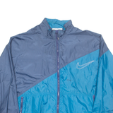 NIKE Mens Track Jacket Blue Nylon L