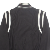 THE CROOKS Mens Varsity Jacket Black USA XL