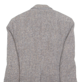 DE ROW AND SHARMA Mens Blazer Jacket Brown Wool Check S