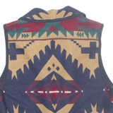 PENDLETON Womens Gilet Blue Wool Crazy Pattern M