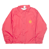 AUBURN Red Boy Scouts Mens Coach Jacket Red Nylon USA XL