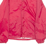 SWINGSTER Mens Coach Jacket Red Nylon 90s S