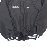 HARTWELL Northbay Construction Mens Varsity Jacket Black Nylon USA L