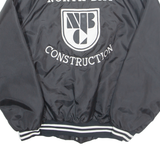 HARTWELL Northbay Construction Mens Varsity Jacket Black Nylon USA L
