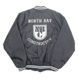 HARTWELL Northbay Construction Mens Varsity Jacket Black Nylon USA L