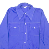 Mens Jacket Blue Nylon M