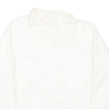 CURRENT SEEN Womens Coach Jacket White Nylon M