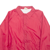 AUBURN Mens Coach Jacket Red Nylon 90s L