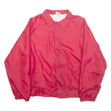 AUBURN Mens Coach Jacket Red Nylon 90s L