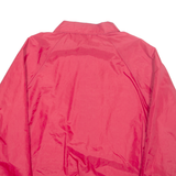 AUBURN Mens Coach Jacket Red Nylon 90s L
