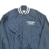 Southside Lumber Mens Workwear Jacket Blue Nylon USA L