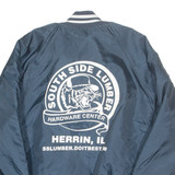 Southside Lumber Mens Workwear Jacket Blue Nylon USA L