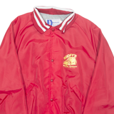 DUNBROOK Oregon Mens Varsity Jacket Red Nylon USA XL